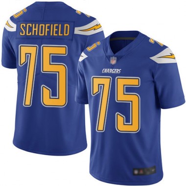 Los Angeles Chargers NFL Football Michael Schofield Electric Blue Jersey Youth Limited #75 Rush Vapor Untouchable->los angeles chargers->NFL Jersey